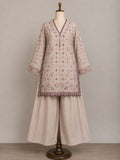 Zoya — Embroidered Organza & Linen Culotte Set