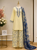 Yasmin — Embroidered & Floral Printed Lawn Suit